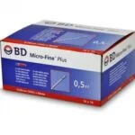 BD insulin syringe Micro Fine Plus 30G 0,30mmx 8mm 0.5ml U-100  - pack of 10